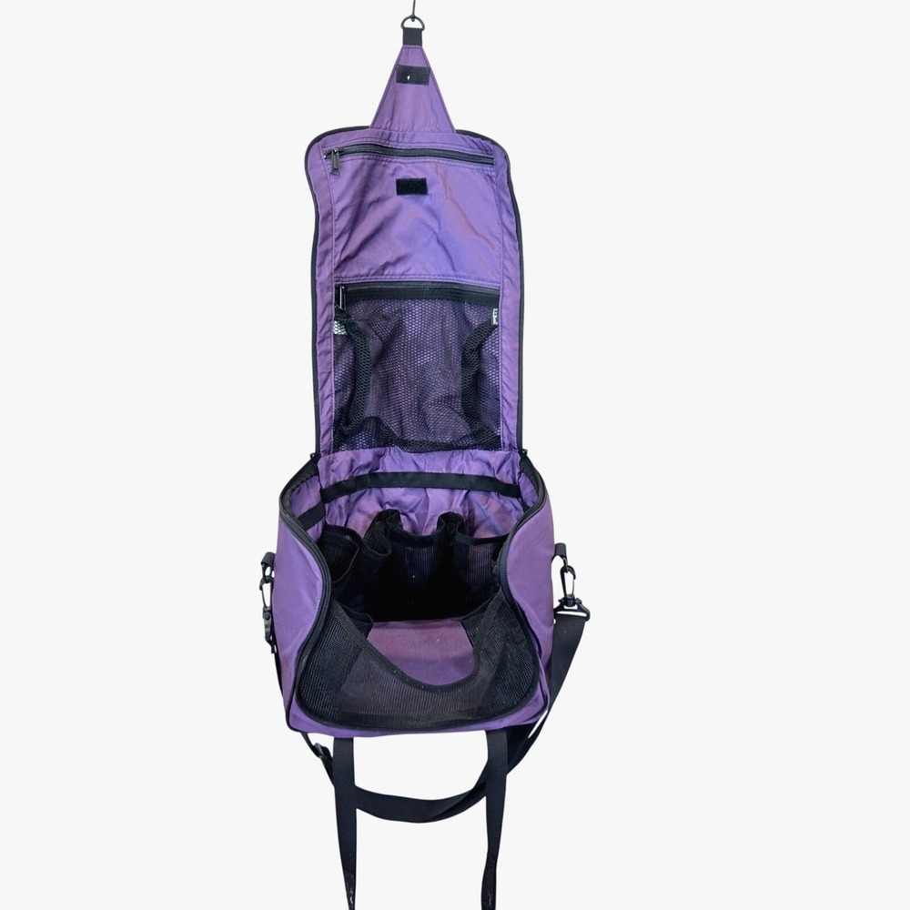 L.L. Bean Hanging Purple Toiletry Travel Bag Monogrammed, Cosmetic Case